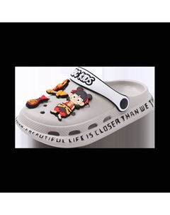 Детские тапочки с противоскользящей подошвой, устойчивые к истиранию, дышащие, легкие, амортизирующие, детские, серый Abc-kids