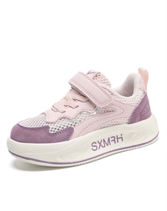 Износостойкие дышащие детские кроссовки для повседневной носки, розовые, фиолетовые Binary