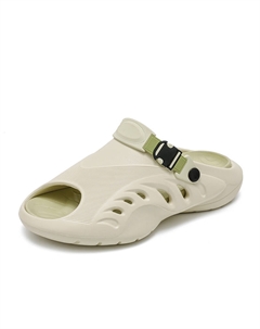 Детские шлепанцы для улицы (начальная школа), бежевый/зеленый Zhule