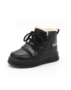 Теплые высокие детские ботинки для детей, черный Tide attack