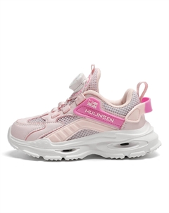 Кроссовки для бега с противоскользящей подошвой, устойчивые к истиранию и отскоку, дышащие, легкие, с амортизацией, детские, фуксия/розовый Mulinsen