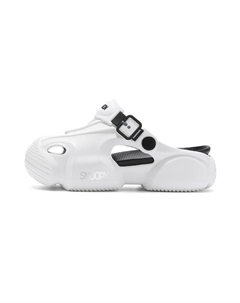 Сандалии для детей и подростков с низким верхом, амортизирующие, устойчивые к истиранию, дышащие, противоскользящие, белый/черный Snoopy