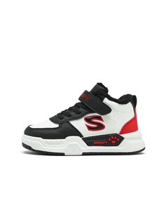 Детские кроссовки для скейтбординга с нескользящей подошвой и теплым высоким берцем, белый/красный/черный Snoopy