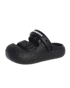 Нескользящие и дышащие шлепанцы для детей, черный Bobdog