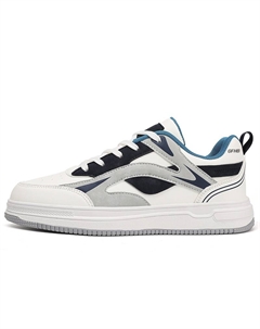 Износостойкие дышащие низкие детские кроссовки для скейтбординга для подростков, белый/синий Kung fu partners