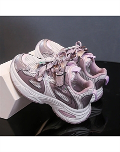 Детские кроссовки для бега с низким верхом, амортизацией, отскоком, износостойкостью, противоскользящими подошвами, фиолетовый Snoopy