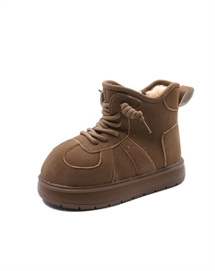 Нескользящие и износостойкие теплые высокие детские ботинки, хаки Wooden rabbit