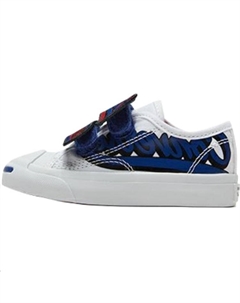 Кроссовки Jack Purcell Low Top для малышей, белый/синий/красный Converse