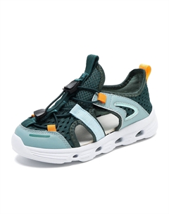 Детские сандалии с низким верхом, устойчивые к истиранию, с амортизацией и легким отскоком, аквамарин/синий Qiquduck