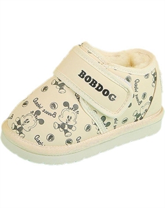 Нескользящие износостойкие низкие туфли для малышей, бежевый Bobdog