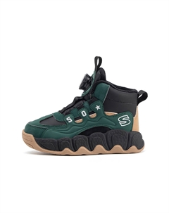 Детские кроссовки Anti-Kick Warm Support с высоким берцем, зеленые, для активного отдыха Snoopy