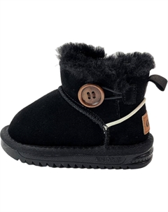 Детские зимние ботинки для дошкольников, черный Qinuoshu