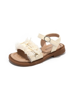 Детские сандалии с нескользящей подошвой и износостойким верхом, белый Adoonga