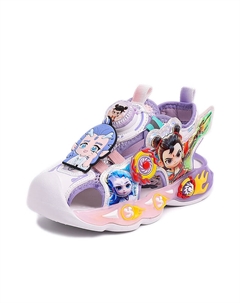 Детские сандалии с нескользящей подошвой, фиолетовый Shibu