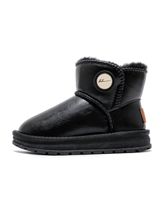 Водонепроницаемые, нескользящие, водоотталкивающие, утепленные детские кроссовки серии Ride The Wind And Waves, черный Warrior