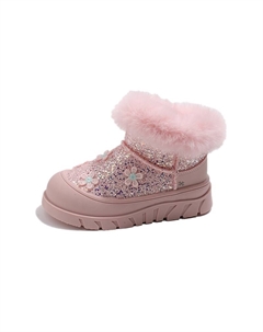 Детские зимние ботинки для детей, розовый Yuzhaolin