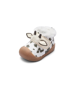 Нескользящие высокие детские туфли для младенцев и малышей, черный/белый Balabala