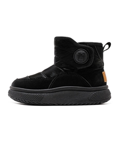 Тонкие утепленные ботинки, легкие, с амортизацией, детские хлопковые ботинки для детей, черный Bobdog