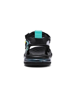 Детские сандалии с противоскользящей подошвой, износостойкие, дышащие, с низким верхом, черный/синий Snoopy