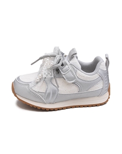 Износостойкие, дышащие, легкие, амортизирующие, низкие, детские кроссовки для повседневной носки, бежевый Budding