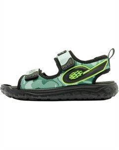 Детские сандалии с низким верхом, устойчивые к износу и скольжению, для подростков, зеленый Qiaodan