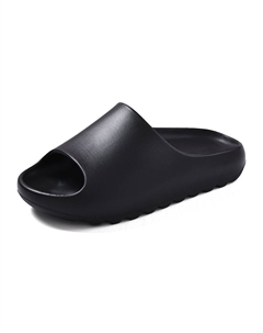 Подростковые шлепанцы для улицы, устойчивые к истиранию, водонепроницаемые, увеличивающие рост, с поддержкой, черный Protectcamel