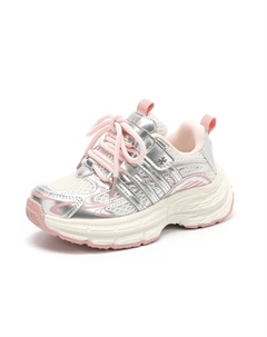 Детские противоскользящие и дышащие повседневные кроссовки унисекс, розовый Yuzhaolin