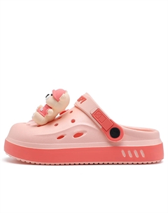 Детские сандалии, увеличивающие рост, противоскользящие, устойчивые к истиранию, легкие, с амортизацией, розовый Snoopy