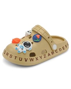 Сандалии детские, подростковые, противоскользящие, быстросохнущие, амортизирующие, устойчивые к истиранию, хаки/коричневый Firs kids