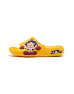 Нескользящие, устойчивые к истиранию, дышащие, быстросохнущие, легкие, амортизирующие тапочки для детей, желтый Abc-kids