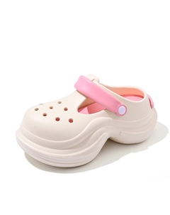 Подростковые, износостойкие, отскакивающие, дышащие, увеличивающие рост, детские сабо, бежевый/розовый Nezhachaohai