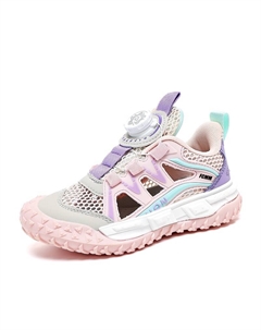 Детские сандалии с низким верхом, нескользящие и дышащие, розовый/фиолетовый Fcmm