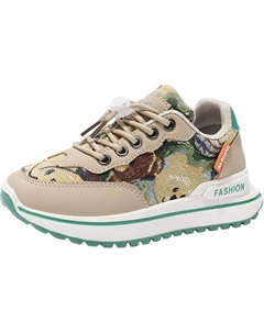 Дышащие низкие кроссовки для бега для детей, бежевый/зеленый Tonybear