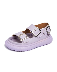 Детские сандалии с низким верхом, нескользящие, износостойкие, дышащие, фиолетовый Rhobesam