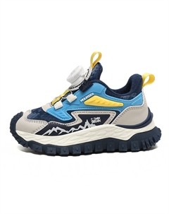 Кроссовки для бега для детей с низким верхом, противоскользящие, с амортизацией, устойчивые к истиранию и теплые., синий/серый Mulinsen