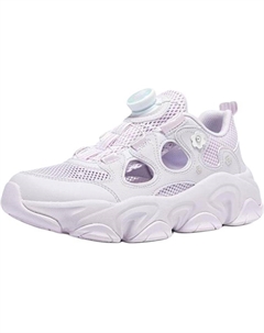 Детские кроссовки с низким верхом, устойчивые к скольжению и износу, слегка фиолетовые Xtep