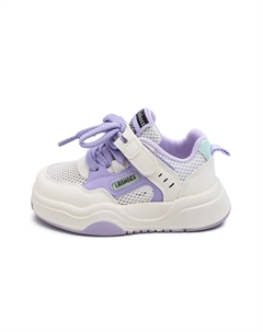 Водонепроницаемые и дышащие, легкие, амортизирующие, низкие детские кроссовки для скейтбординга, бежевый/фиолетовый Budding