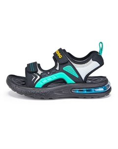 Детские сандалии, черный/зеленый Bobdog