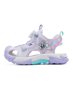 Детские сандалии с нескользящей подошвой, дышащие и противоскользящие, фиолетовый/белый Bobdog