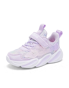 Кроссовки для бега с низким верхом, противоскользящие, износостойкие, дышащие, легкие, с амортизацией для детей, фиолетовый Bobdog