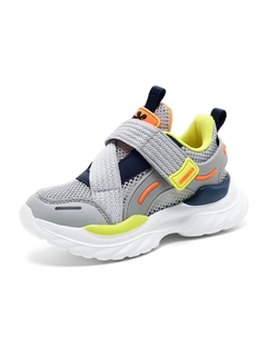 Нескользящие, износостойкие, дышащие низкие повседневные кроссовки для детей, серый Bobdog