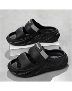 Подростковые шлепанцы для улицы с амортизацией, износостойкими, водонепроницаемыми и амортизирующими свойствами, черный/оранжевый Protectcamel