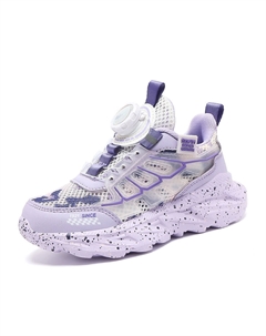 Кроссовки для бега для детей и подростков с противоскользящей амортизацией, износостойкими, дышащими и отскоковыми подошвами, фиолетовый Binary