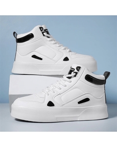 Детские кроссовки для скейтбординга с высокими амортизационными, износостойкими и упругими свойствами., белый/черный Protectcamel