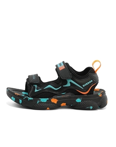 Детские сандалии с низким верхом, нескользящие и дышащие, черный/оранжевый Bobdog