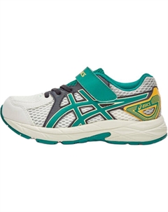Кроссовки Contend Jog Breathable Rebound Support с низким верхом для детей, белый/зеленый Asics