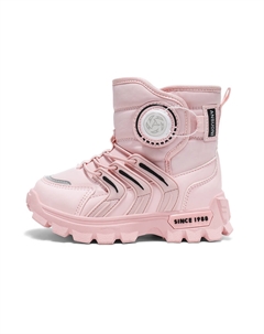 Нескользящие и износостойкие теплые высокие детские ботинки, серый Wooden rabbit