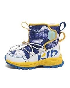 Противоскользящие и износостойкие водонепроницаемые детские ботинки для детей, желтый Wooden rabbit