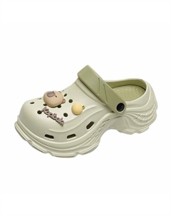 Дышащие быстросохнущие детские сабо для подростков, YC-SH-002 Matcha Bear[Soft Comfortable] Nezhachaohai