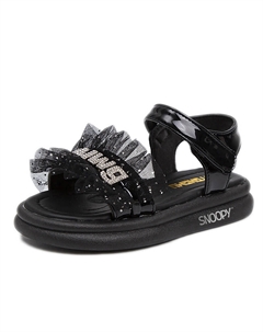 Детские сандалии, черный Snoopy